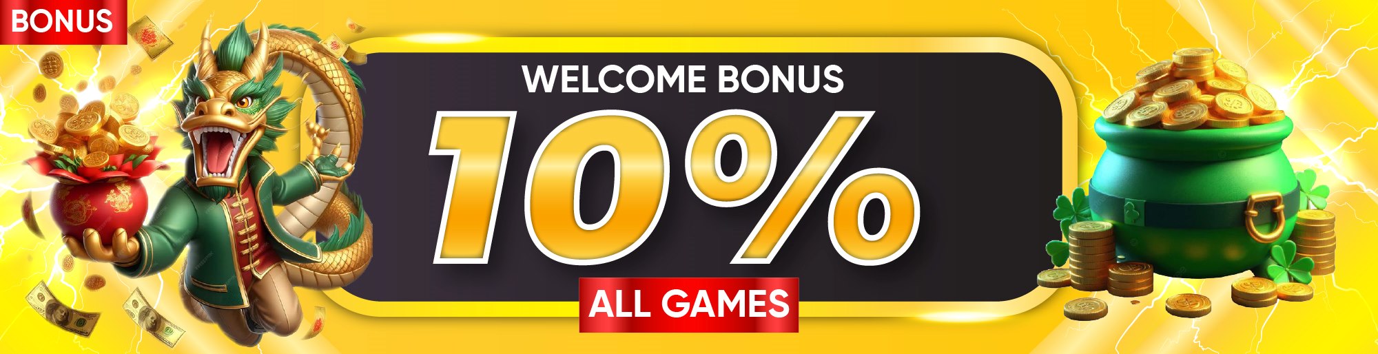 welcome 10% all game